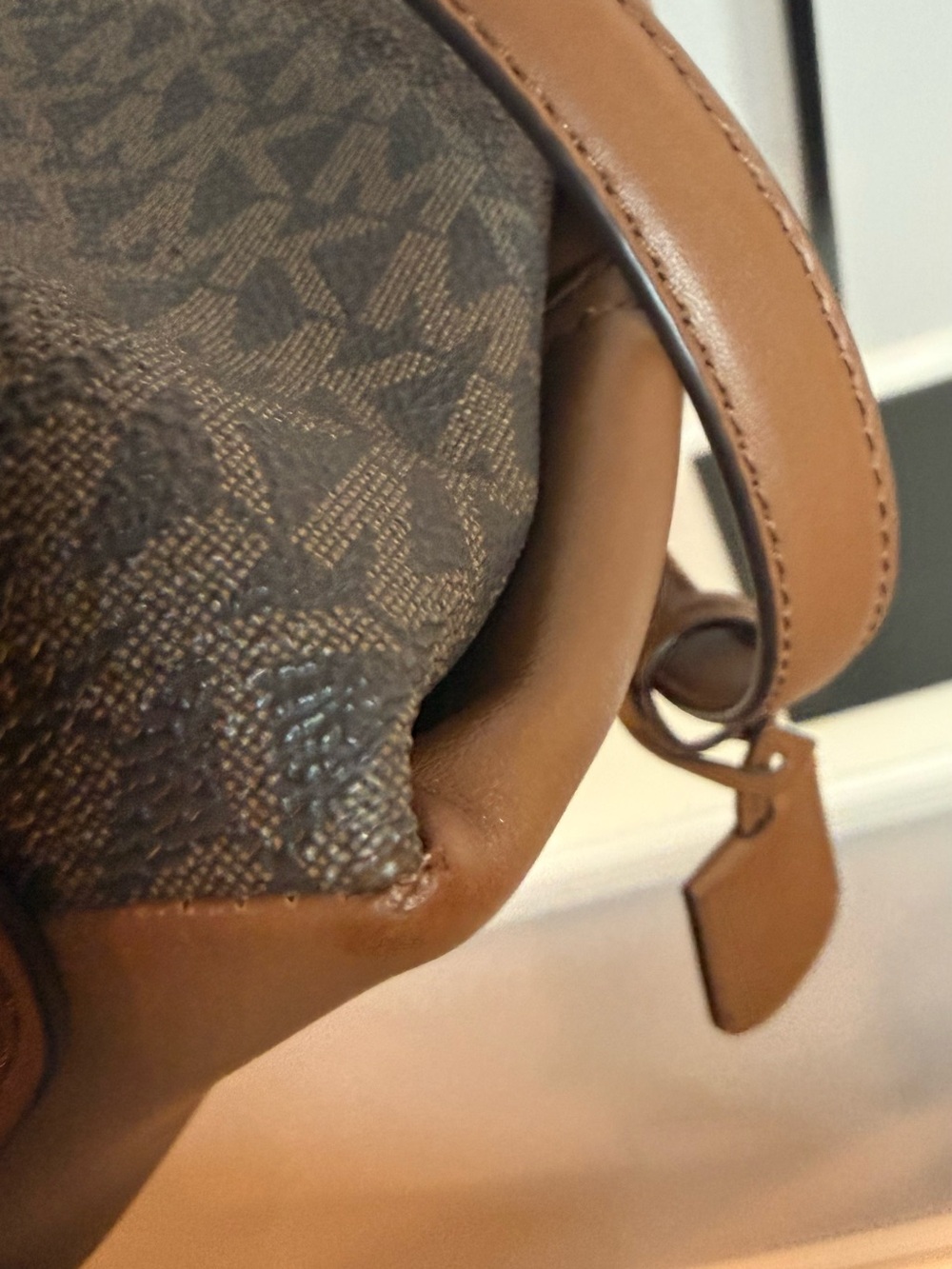 Michael Kors Brown Monogram Cecily bag - Picture 12 of 12